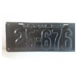 Vintage 1925 License Plate