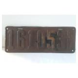 Vintage 1917 License Plate