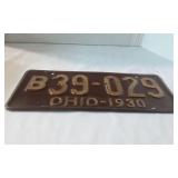 Vintage 1930 License plate