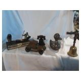 Metal banks and a bell