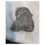 Metal Jesus belt buckle