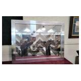 Large chrome and glass picture