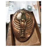 Vintage French Copper Lobster Mold