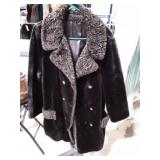 Brown Fur Jacket with Persian Accents