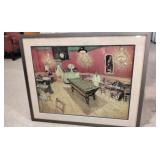 Surreal Painting of Pool Hall