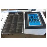 LG poster type picture and BB King picture