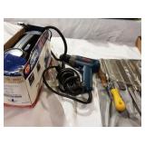 File Set, Ryobi Drill,