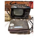 Portable black and white Television