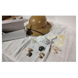 Safari Hat and Sea Shells