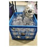 Mason Jars Milk Crate Full