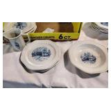 13 PC Bowl and Saucer Det