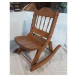 Folding Doll Rocking Chair