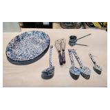 Speckled Blue Enamel ware