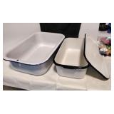 Enamelware Roasting Pan