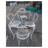 Rod iron table and chairs