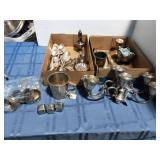 Silver Plated Utensils and cups