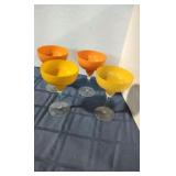 Set of 4 Colored Margarita  Glasses