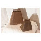 Set of Two Assorted Vintage Cowbells