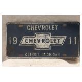 Collectible CHEVEROLET Wall Tin Licence Plate