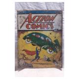 Collectible ACTION COMICS 12.5-inch Wall Tin