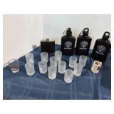 Jagermeister Flasks and Shotglasses