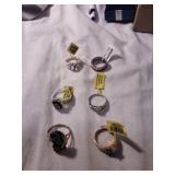Six rings size 7