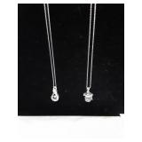 Two 925 sterling necklaces