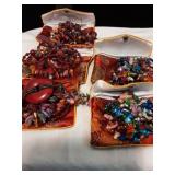 Five Beaded necklaces