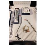 Assorted jewelry and watch band