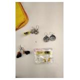 Four pair of earings