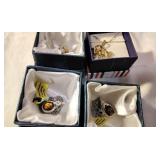 Necklaces, cow and opal like stones