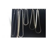 Five rope and Herringbone necklaces