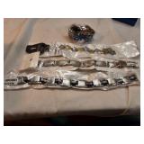 Four stainless steel wrist braces