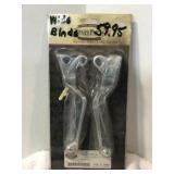 Chrome wide blade lever set