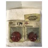 Pair of mini bullet red lenses