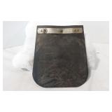 Small black plastic mud flap