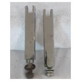 Set of chrome foot pegs