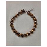 2-Tone Signed Milor Link Bracelet