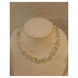 Vintage Clear Crystal Beaded Necklace