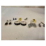 Rhinestone Pierced Earring Pairs
