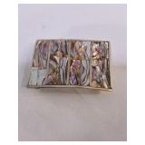 Retro Abalone Shell Belt Buckle
