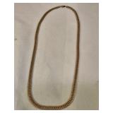 Signed Trifari Gold Tone Necklace