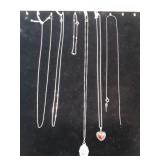 Sterling Silver Chains, Bracelet, & Charms