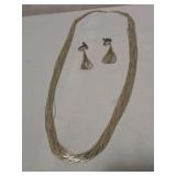 Coldwater Creek Multi-strand Liquid Silver Set