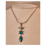 Sterling Opal Messianic Seal Pendant