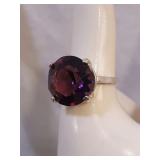 Sterling Silver Amethyst Cocktail Ring