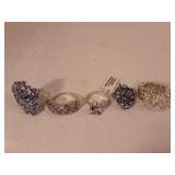 Silver Tone STS Costume Rings