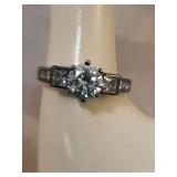 925 7 Stone Diamond CZ Ring