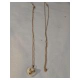 1/20 Gold Chains & 10k Leaf Pendant