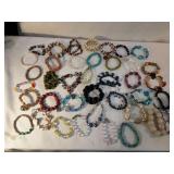 Huge Assortment of Beaded Bracelets